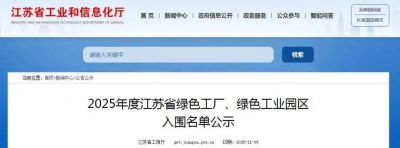 喜报！江苏永利集团化工、江苏馨瑞香料双双入选2025年度江苏省绿色工厂